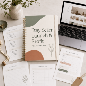 Etsy-Verkäufer Launch- &amp; Profit-Planer-Kit