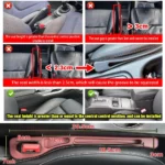 Auto-Sitzlückenfüller (2er-Set) – auslaufsichere Aufbewahrung zwischen Sitz und Mittelkonsole – Bild 2