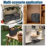 Faltbare Kofferraum-Aufbewahrungsbox mit herausnehmbarem Trenner – wasserabweisender Organizer – Bild 4