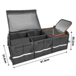 Faltbare Kofferraum-Aufbewahrungsbox mit herausnehmbarem Trenner – wasserabweisender Organizer – Bild 6