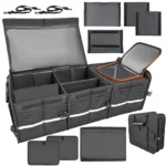 Faltbare Kofferraum-Aufbewahrungsbox mit herausnehmbarem Trenner – wasserabweisender Organizer – Bild 7