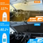 Auto-Sonnenschutz für die Frontscheibe – faltbarer UV-Schutz, silberbeschichtet – Bild 4